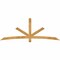 Ekena Millwork Alberta Rough Sawn Timber Gable Bracket, Western Red Cedar, 96"W x 36"H x 2"D x 4"F, 9/12 Pitch GBW096X36X0204ALB00RWR - alternate 1